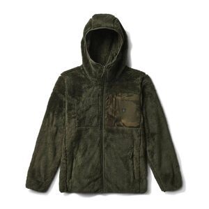 Roark Rambler Military Dark Fleece Jacket with Camouflage Men's Large Hooded
